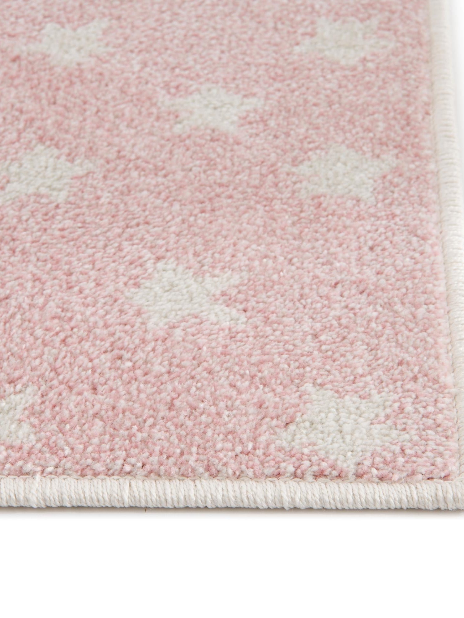 Pink 7' 10 x 10' Whimsy Kids Rectangle Area Rug for Baby Nursery, Toddler Playroom, Bedrooms