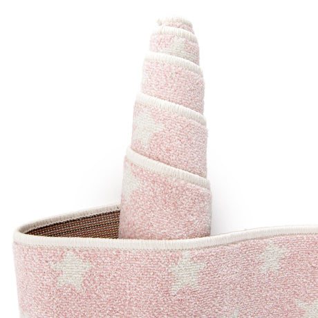 Pink 7' 10 x 10' Whimsy Kids Rectangle Area Rug for Baby Nursery, Toddler Playroom, Bedrooms