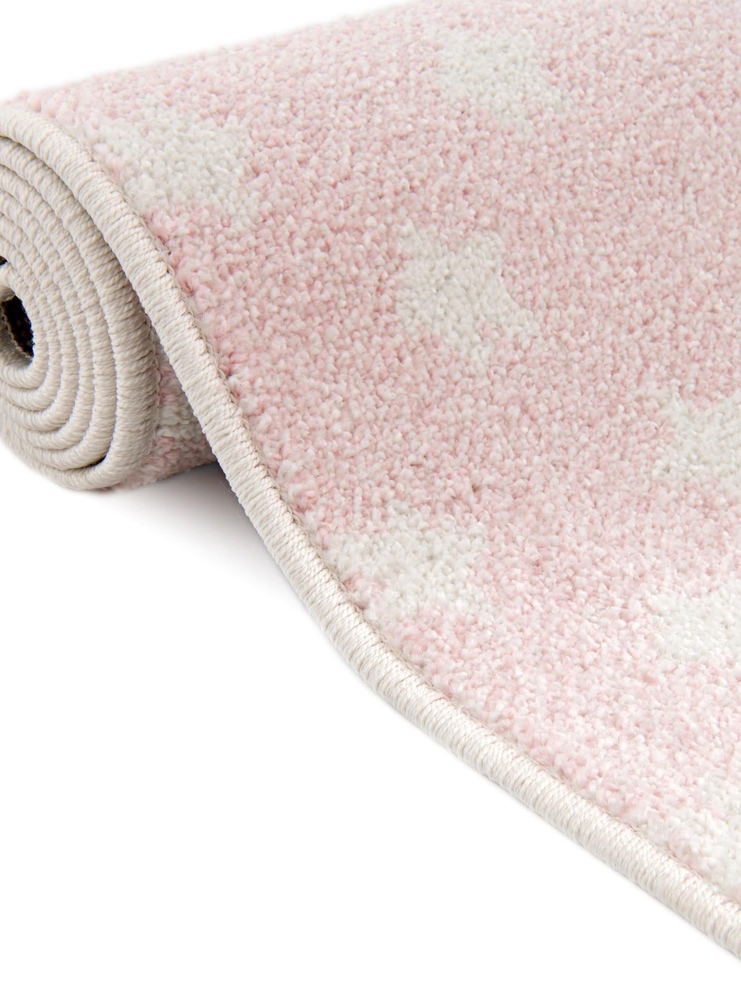 Pink 7' 10 x 10' Whimsy Kids Rectangle Area Rug for Baby Nursery, Toddler Playroom, Bedrooms