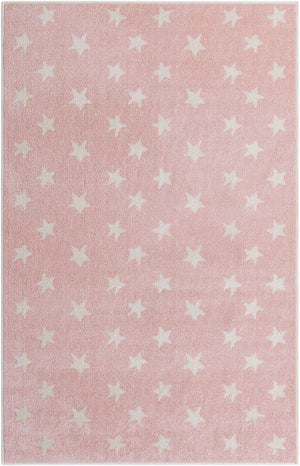 Pink 5' 3 x 8' Whimsy Kids Rectangle Rug