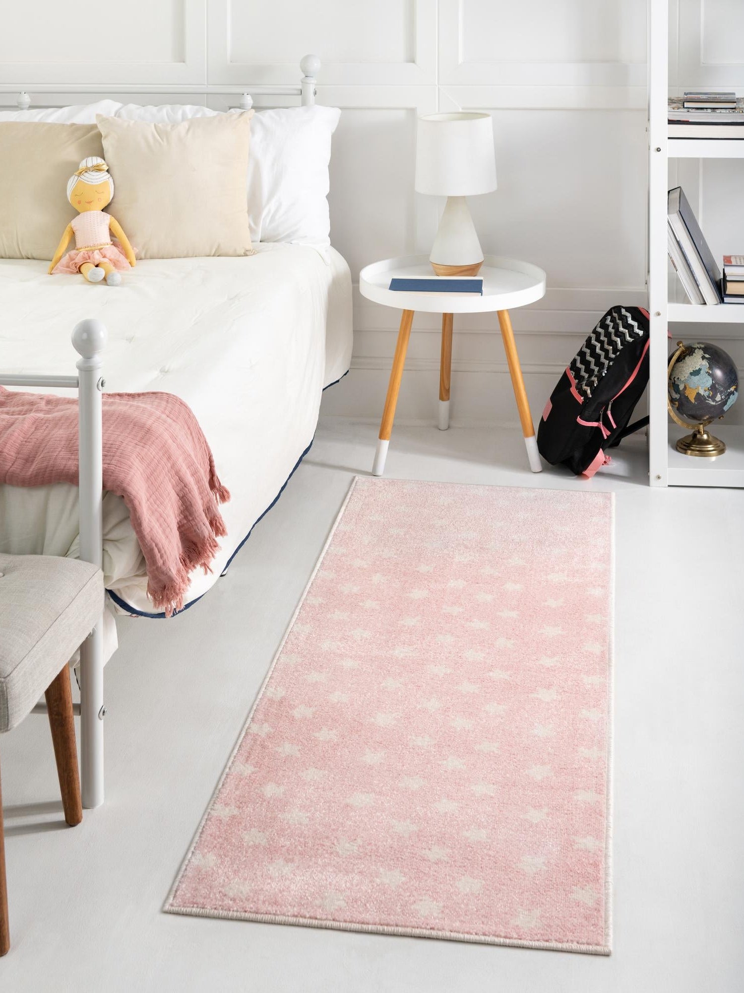 Pink 2' 2 x 3' 11 Whimsy Kids Runner Area Rug for Baby Nursery, Toddler Playroom,  Bedrooms Playful Fun Design Easy Clean Carpet for Sale at Rug Engine