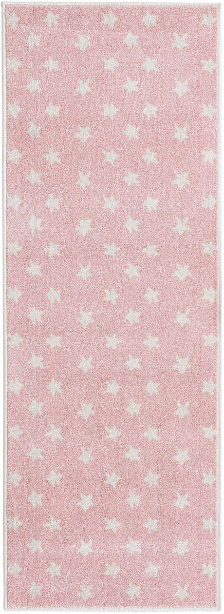 Pink 2' 2 x 6' Whimsy Kids Runner Rug
