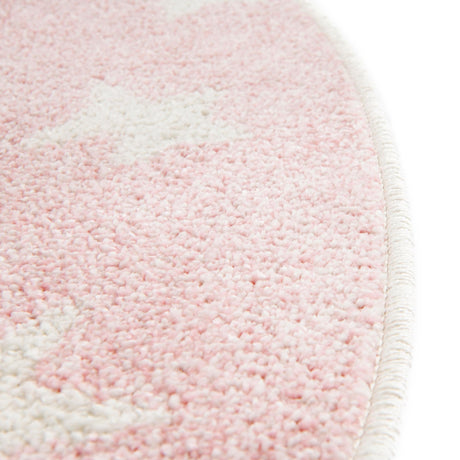 Pink 3' 3 x 3' 3 Whimsy Kids Round Area Rug for Baby Nursery, Toddler Playroom,  Bedrooms Playful Fun Design Easy Clean Carpet for Sale at Rug Engine
