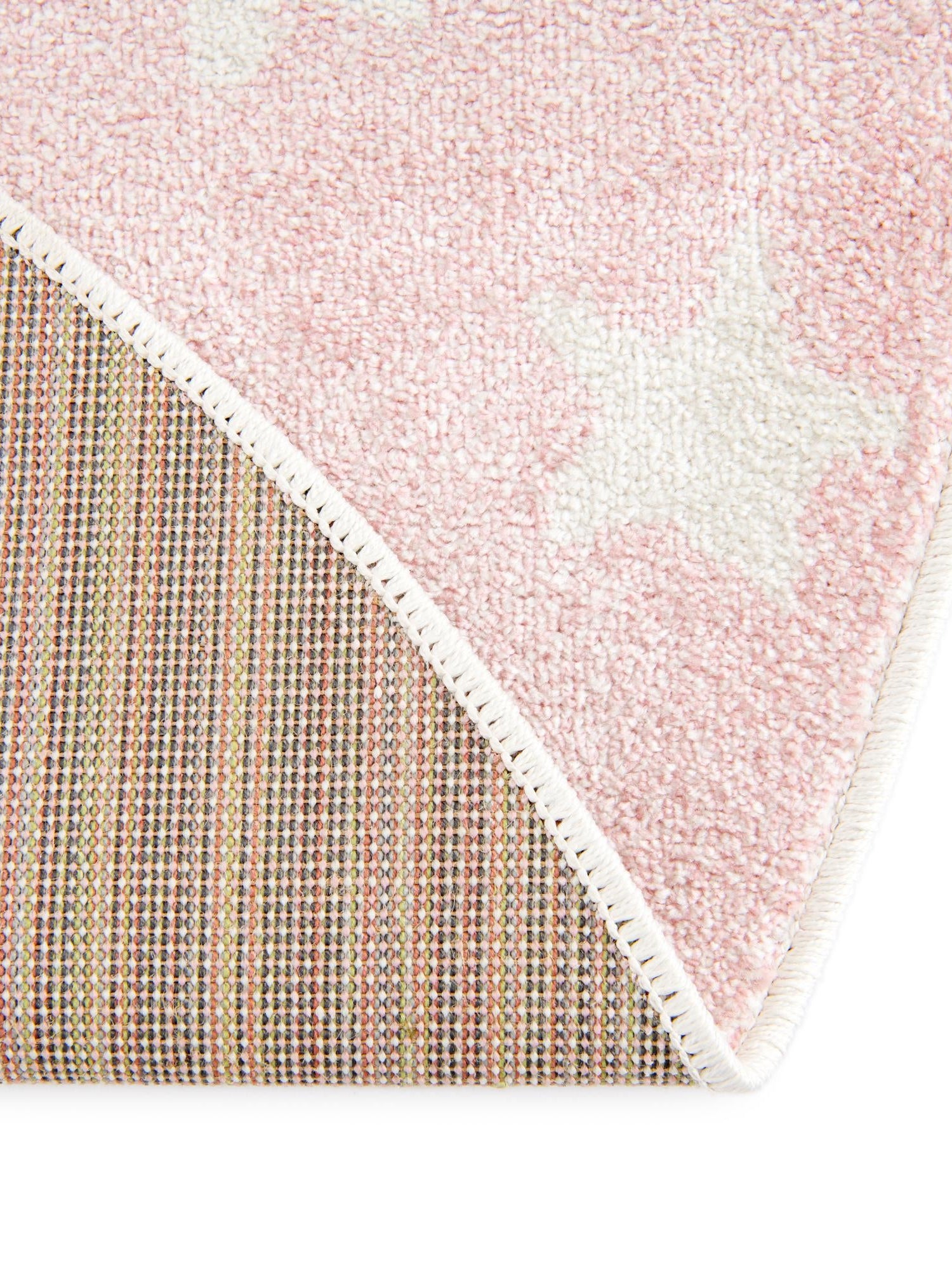Pink 5' 3 x 5' 3 Whimsy Kids Round Area Rug for Baby Nursery, Toddler Playroom,  Bedrooms Playful Fun Design Easy Clean Carpet for Sale at Rug Engine