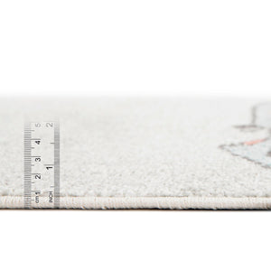 Gray 4' x 6' Whimsy Kids Rectangle Rug