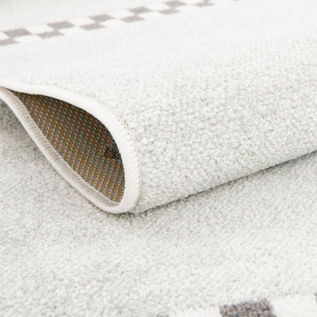 Gray 5' 3 x 8' Whimsy Kids Rectangle Area Rug for Baby Nursery, Toddler Playroom,  Bedrooms Playful Fun Design Easy Clean Carpet for Sale at Rug Engine