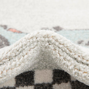 Gray 4' x 6' Whimsy Kids Rectangle Rug