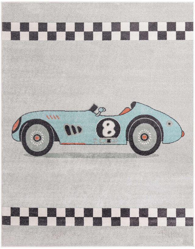 Gray 8' x 10' Whimsy Kids Rectangle Rug