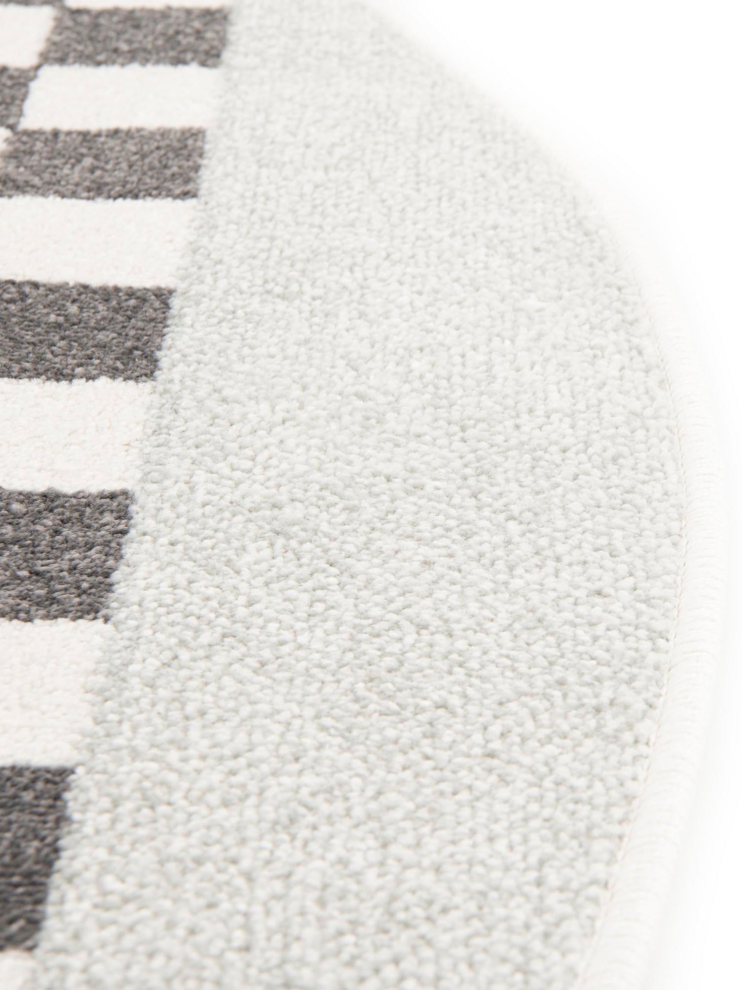 Gray 3' 3 x 3' 3 Whimsy Kids Round Area Rug for Baby Nursery, Toddler Playroom,  Bedrooms Playful Fun Design Easy Clean Carpet for Sale at Rug Engine