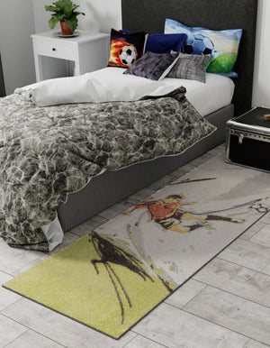 Gray 2' 2 x 6' Whimsy Kids Runner Rug