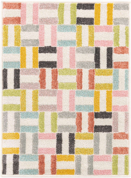 Multicolor 2' 2 x 3' Whimsy Kids Rectangle Rug