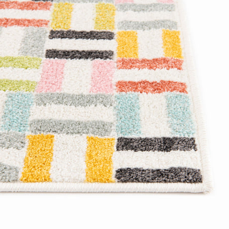 Multicolor 7' 10 x 10' Whimsy Kids Rectangle Area Rug for Baby Nursery, Toddler Playroom,  Bedrooms Playful Fun Design Easy Clean Carpet for Sale at Rug Engine