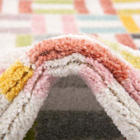 Multicolor 7' 10 x 10' Whimsy Kids Rectangle Area Rug for Baby Nursery, Toddler Playroom,  Bedrooms Playful Fun Design Easy Clean Carpet for Sale at Rug Engine
