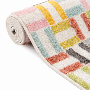 Multicolor 8' x 10' Whimsy Kids Rectangle Rug
