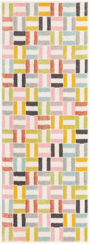 Multicolor 2' 2 x 6' Whimsy Kids Runner Rug