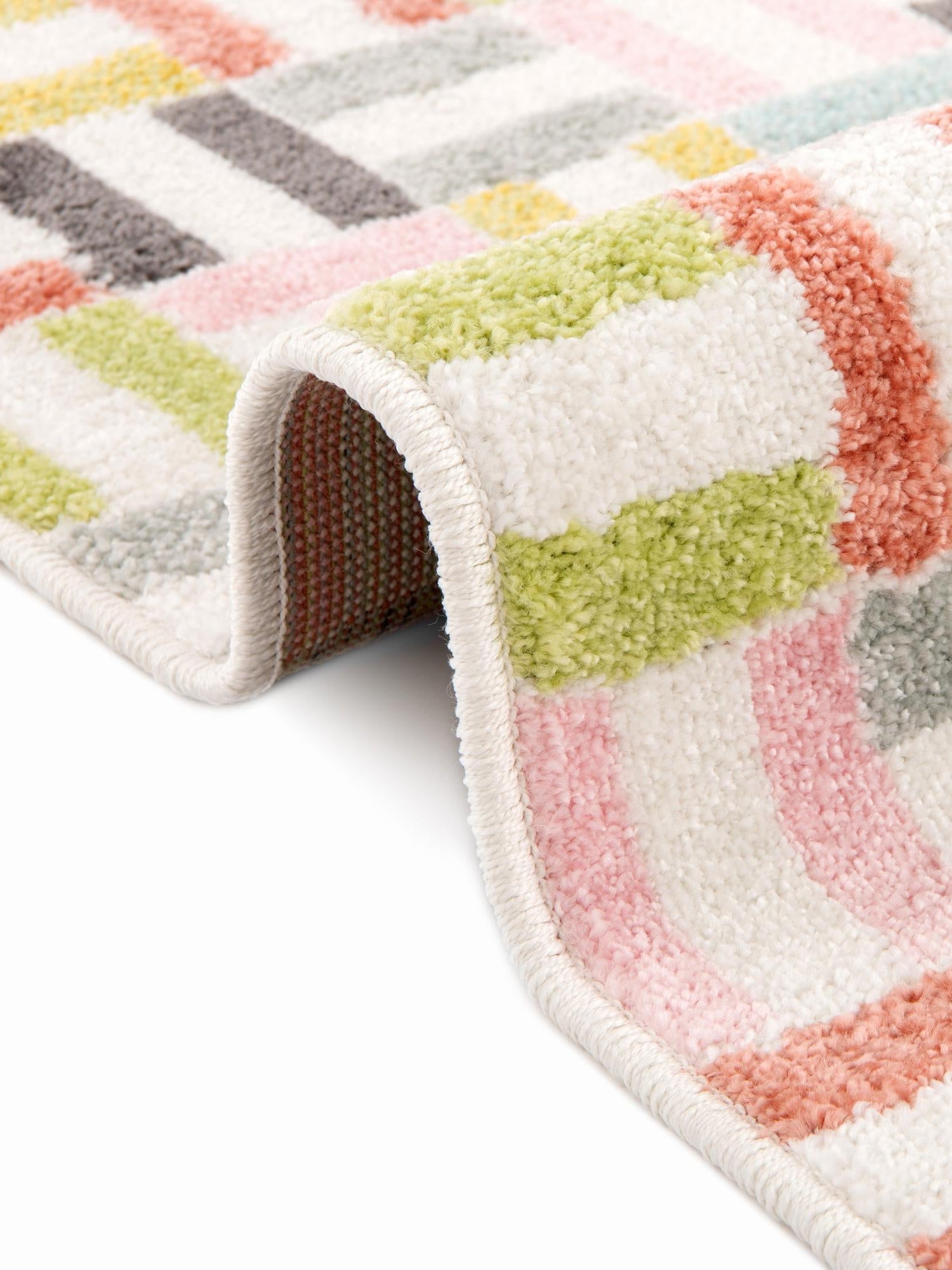Multicolor 5' 3 x 5' 3 Whimsy Kids Round Area Rug for Baby Nursery, Toddler Playroom,  Bedrooms Playful Fun Design Easy Clean Carpet for Sale at Rug Engine