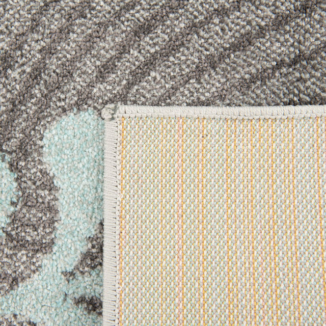 Gray 2' 2 x 3' Whimsy Kids Rectangle Rug