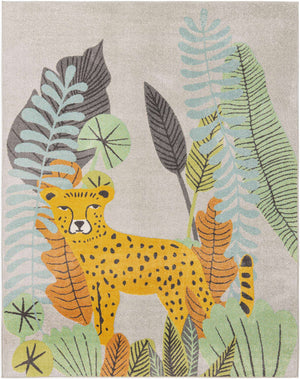 Gray 8' x 10' Whimsy Kids Rectangle Rug