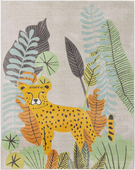 Gray 8' x 10' Whimsy Kids Rectangle Rug