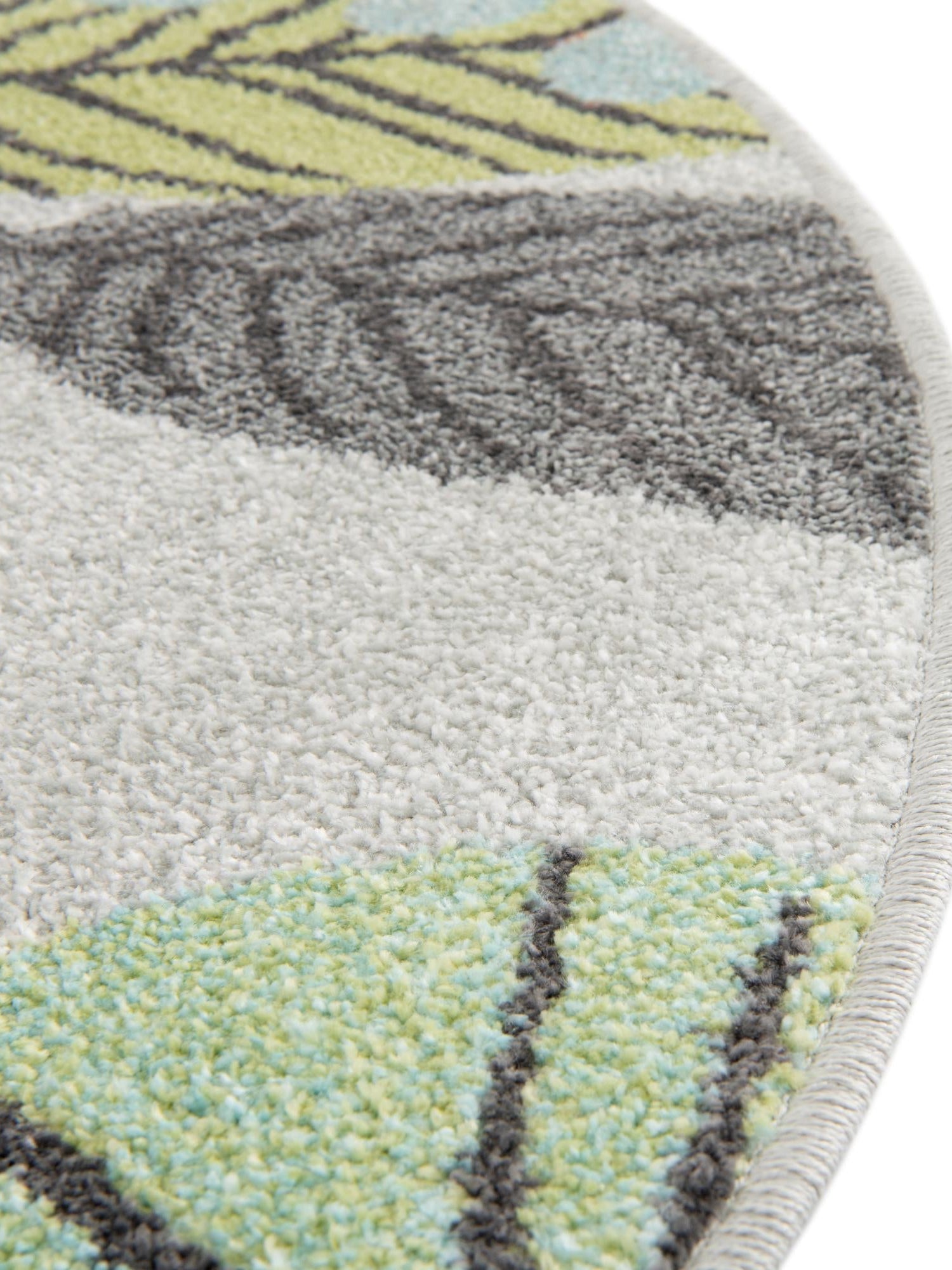 Gray 7' 10 x 7' 10 Whimsy Kids Round Area Rug for Baby Nursery, Toddler Playroom,  Bedrooms Playful Fun Design Easy Clean Carpet for Sale at Rug Engine