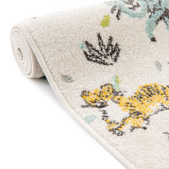 Ivory 2' 2 x 3' Whimsy Kids Rectangle Rug