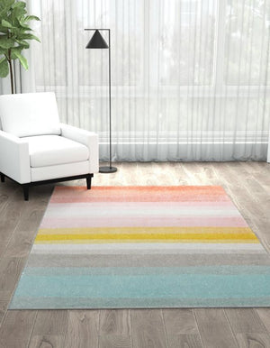 Multicolor 8' x 10' Whimsy Kids Rectangle Rug
