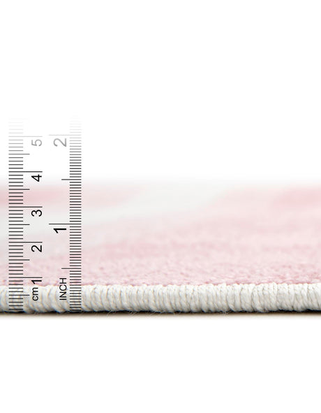 Multicolor 7' 10 x 10' Whimsy Kids Rectangle Area Rug for Baby Nursery, Toddler Playroom, Bedrooms