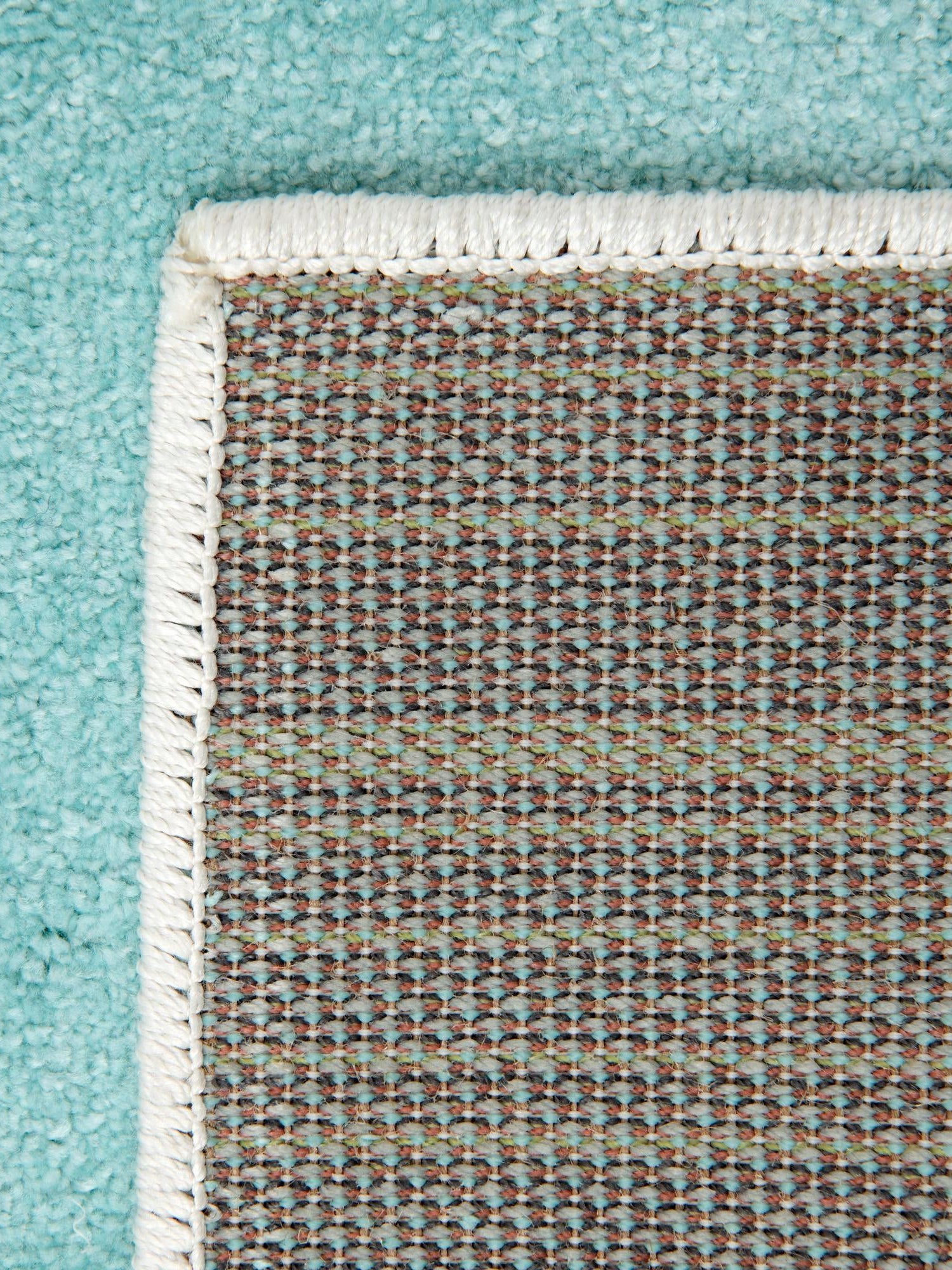 Multicolor 3' 11 x 5' 11 Whimsy Kids Rectangle Area Rug for Baby Nursery, Toddler Playroom, Bedrooms