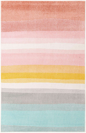Multicolor 5' 3 x 8' Whimsy Kids Rectangle Rug