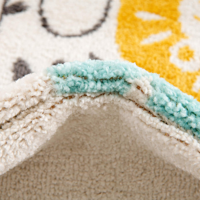 Ivory 2' 2 x 4' Whimsy Kids Runner Rug
