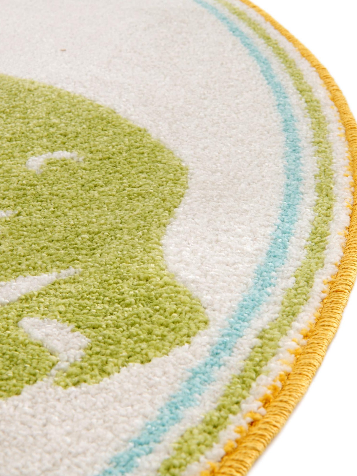 Ivory 7' 10 x 7' 10 Whimsy Kids Round Area Rug for Baby Nursery, Toddler Playroom,  Bedrooms Playful Fun Design Easy Clean Carpet for Sale at Rug Engine