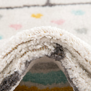 Ivory 2' 2 x 4' Whimsy Kids Runner Rug
