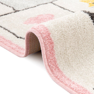 Ivory 2' 2 x 6' Whimsy Kids Runner Rug