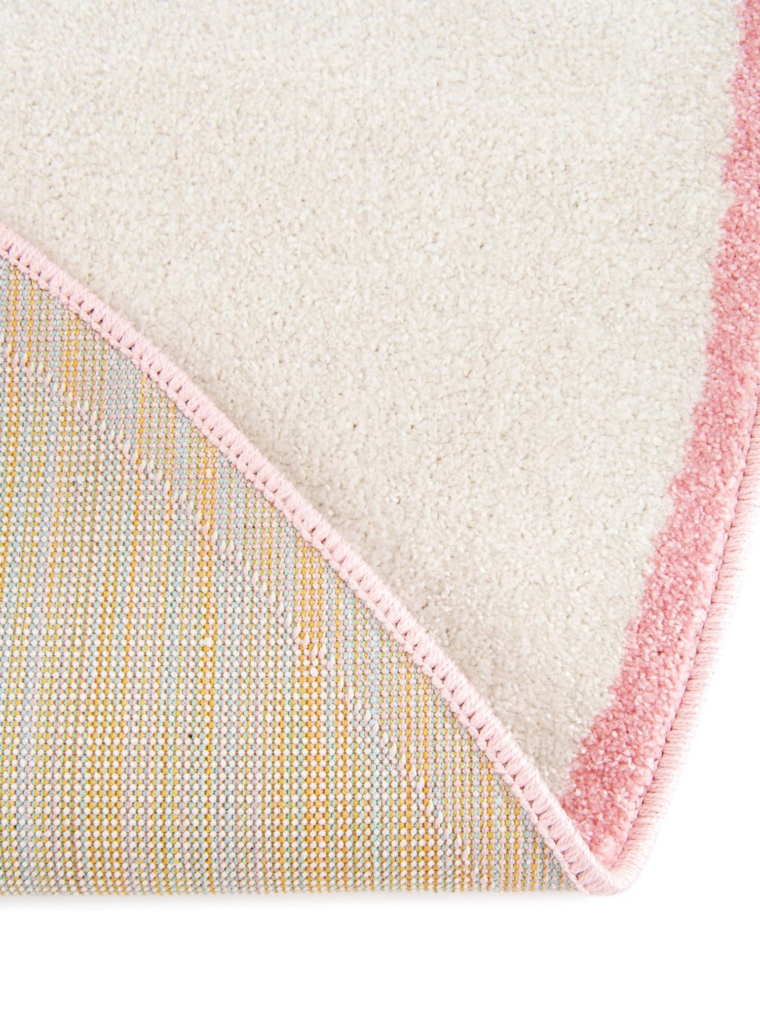 Ivory 7' 10 x 7' 10 Whimsy Kids Round Area Rug for Baby Nursery, Toddler Playroom,  Bedrooms Playful Fun Design Easy Clean Carpet for Sale at Rug Engine