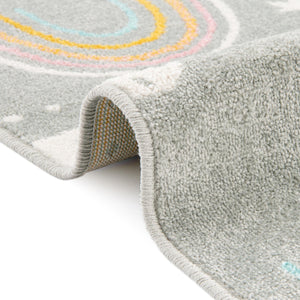 Gray 4' x 6' Whimsy Kids Rectangle Rug
