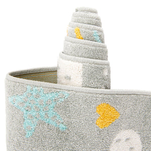 Gray 2' 2 x 6' Whimsy Kids Runner Rug