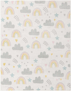 Ivory 8' x 10' Whimsy Kids Rectangle Rug