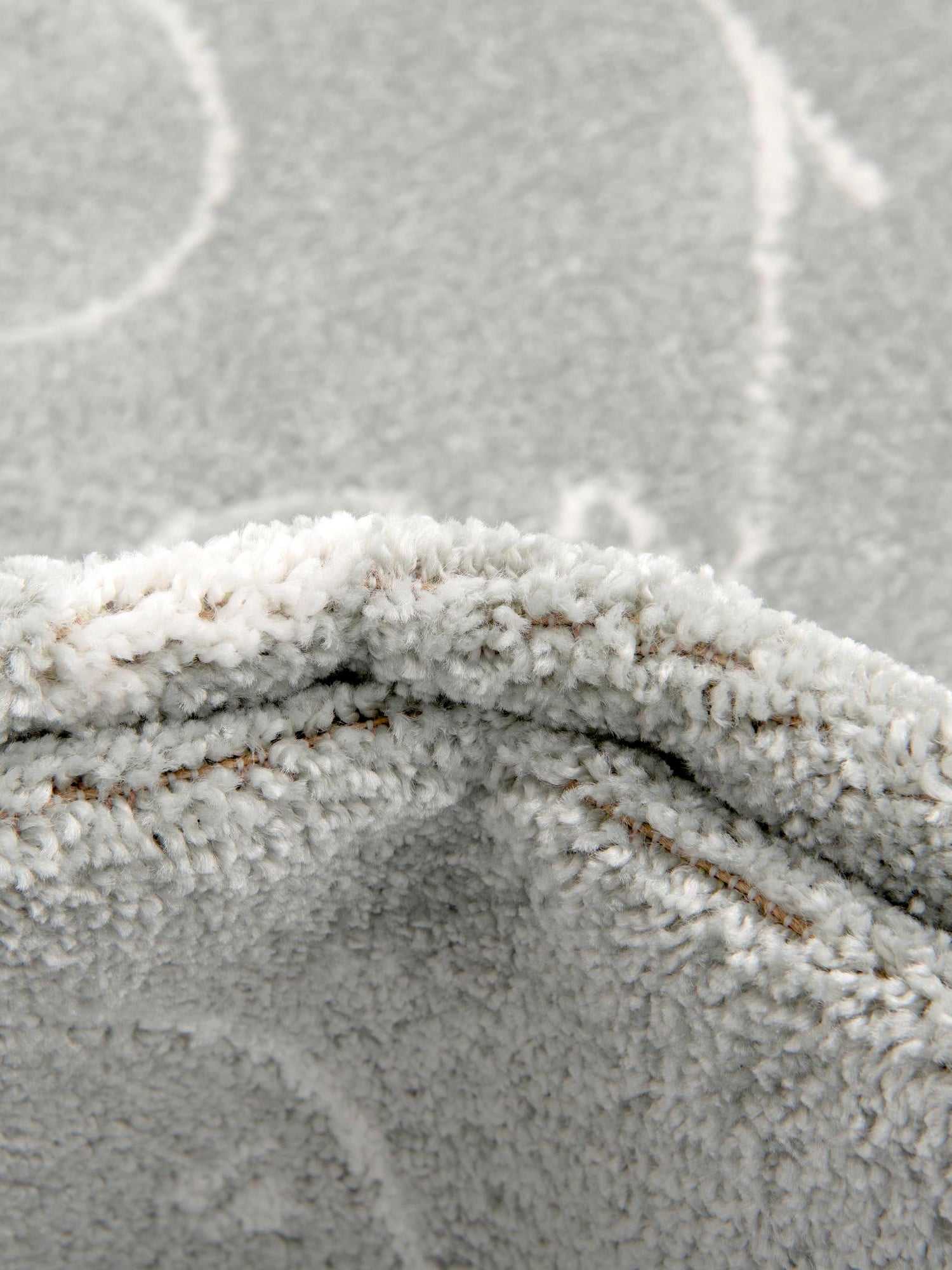 Gray 3' 11 x 5' 11 Whimsy Kids Rectangle Area Rug for Baby Nursery, Toddler Playroom, Bedrooms