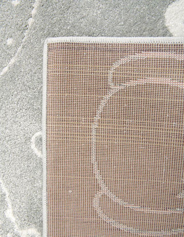 Gray 2' 2 x 3' Whimsy Kids Rectangle Rug