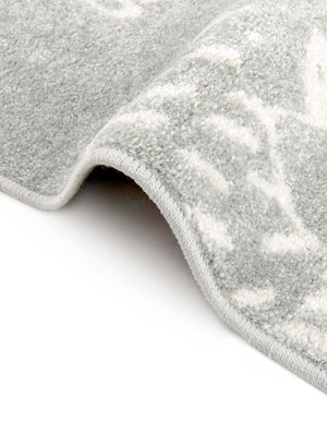 Gray 2' 2 x 3' Whimsy Kids Rectangle Rug