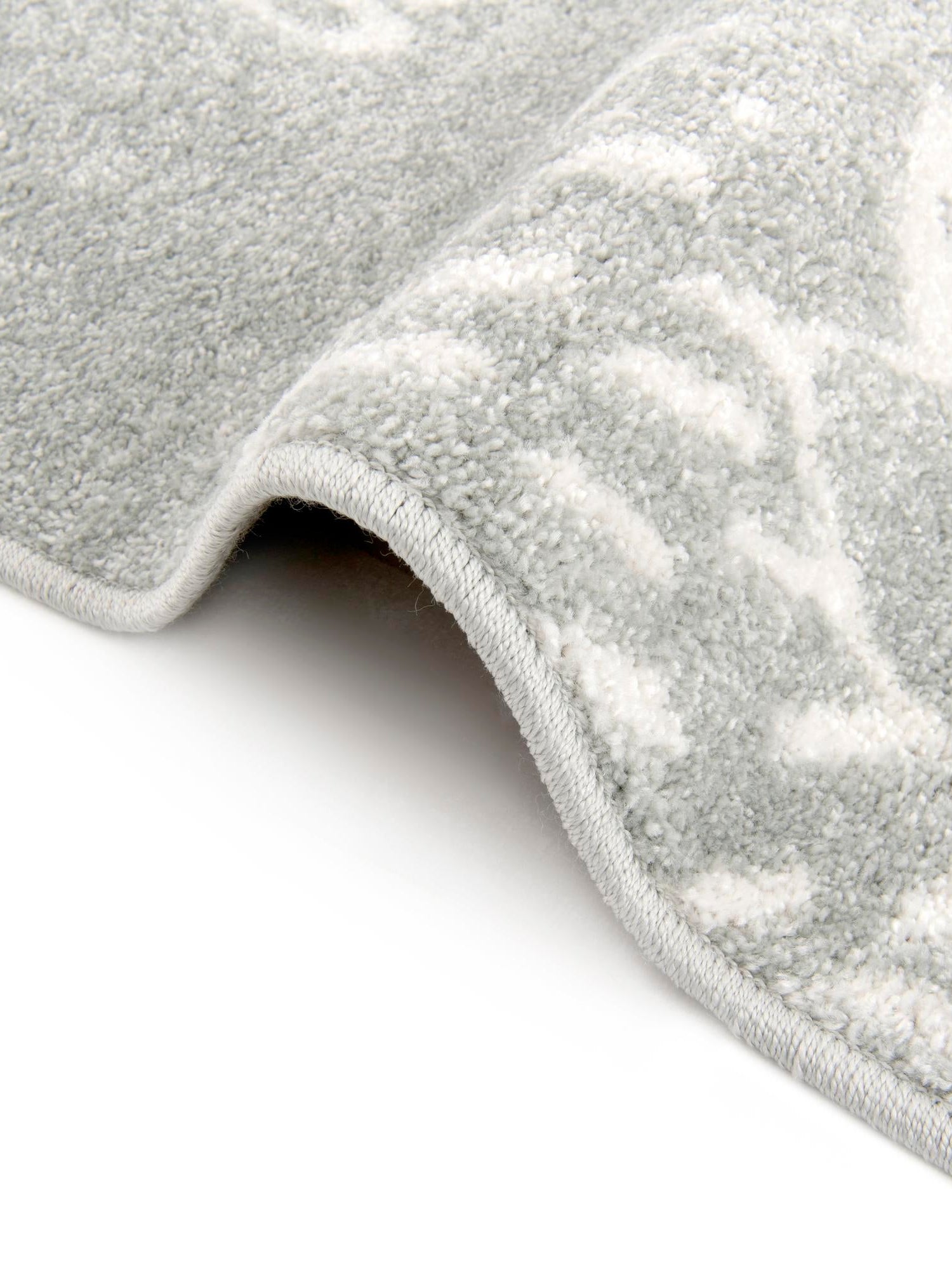 Gray 5' 3 x 8' Whimsy Kids Rectangle Area Rug for Baby Nursery, Toddler Playroom, Bedrooms