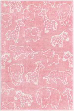 Pink 4' x 6' Whimsy Kids Rectangle Rug