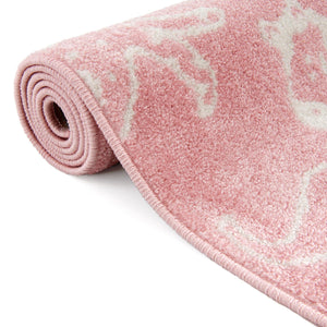 Pink 5' 3 x 8' Whimsy Kids Rectangle Rug