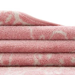 Pink 5' 3 x 8' Whimsy Kids Rectangle Rug
