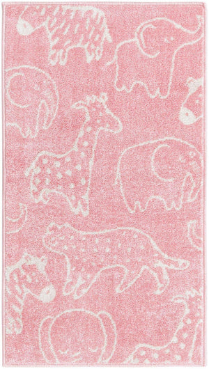 Pink 2' 2 x 4' Whimsy Kids Runner Rug