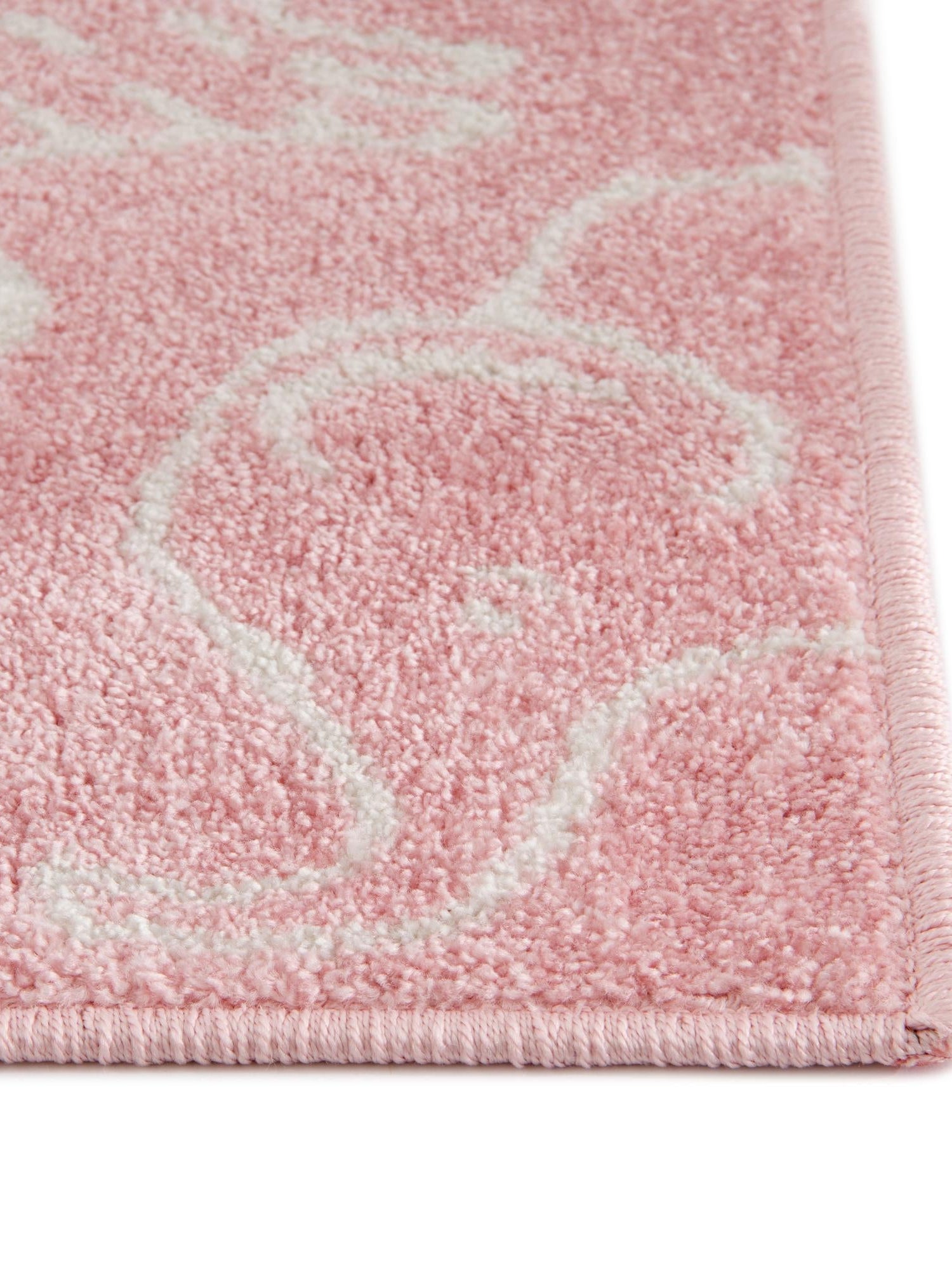 Pink 2' 2 x 6' Whimsy Kids Runner Area Rug for Baby Nursery, Toddler Playroom, Bedrooms