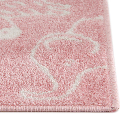 Pink 2' 2 x 6' Whimsy Kids Runner Area Rug for Baby Nursery, Toddler Playroom, Bedrooms