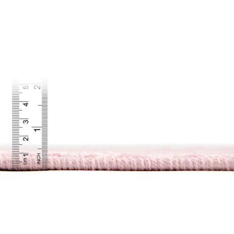 Pink 5' 3 x 5' 3 Whimsy Kids Round Area Rug for Baby Nursery, Toddler Playroom,  Bedrooms Playful Fun Design Easy Clean Carpet for Sale at Rug Engine