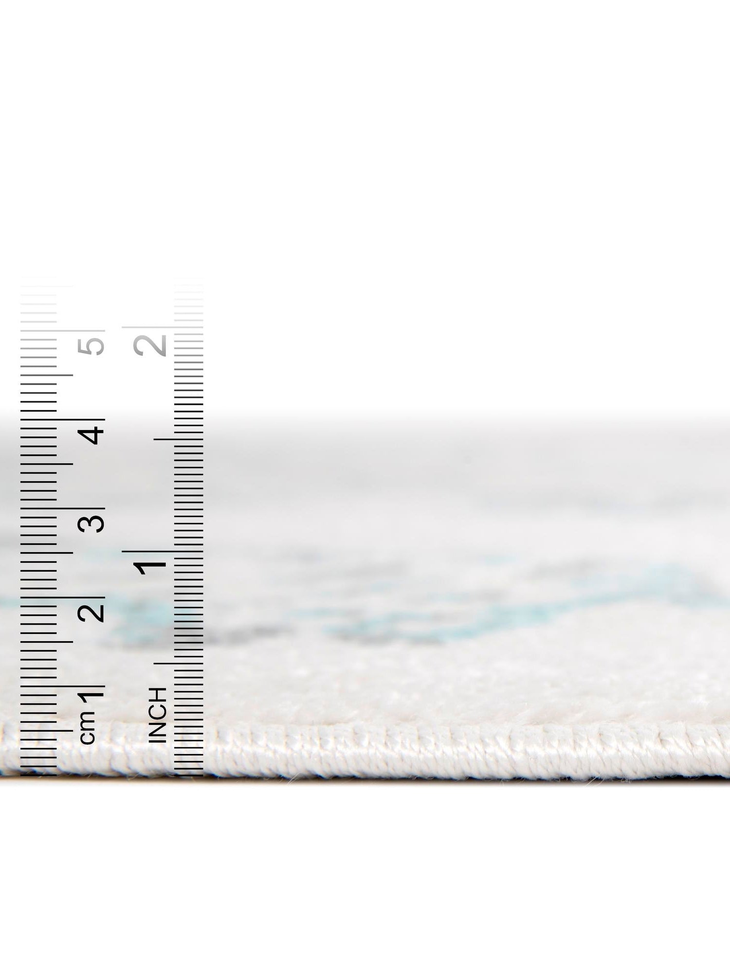 Ivory 3' 11 x 5' 11 Whimsy Kids Rectangle Area Rug for Baby Nursery, Toddler Playroom, Bedrooms