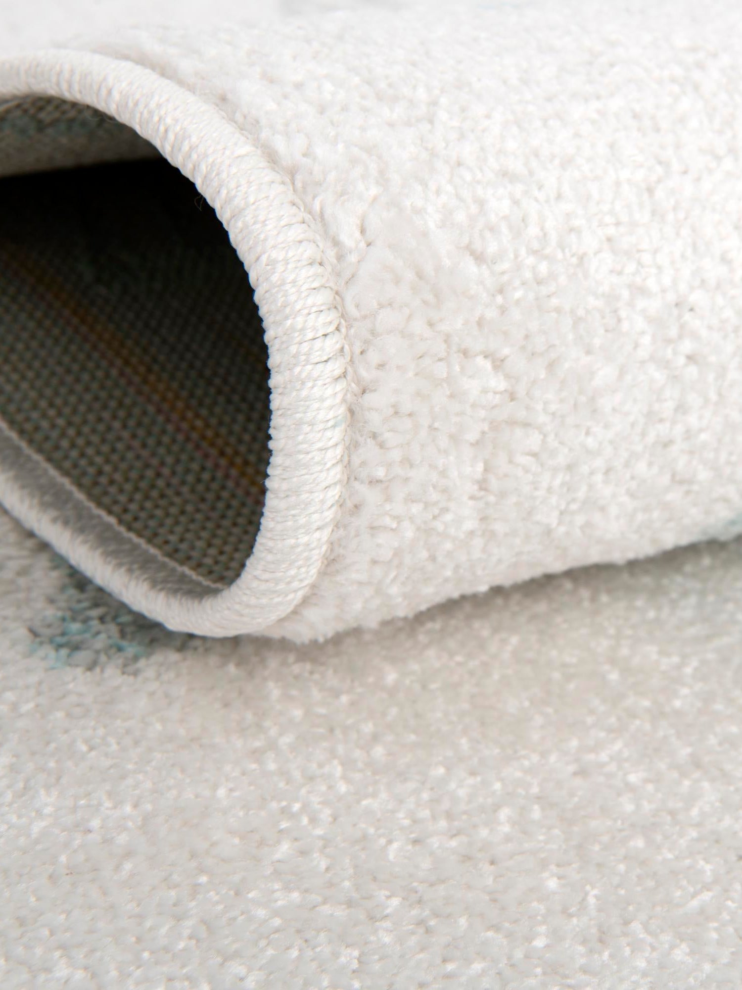 Ivory 3' 11 x 5' 11 Whimsy Kids Rectangle Area Rug for Baby Nursery, Toddler Playroom, Bedrooms